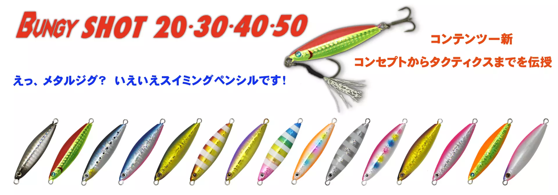メタルジグ　ペンシル　ミノー 20 | おすすめコンテンツ | バスデイ株式会社