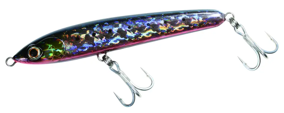 Bass Day Bungy Pencil 160, a stickbait with multiple swims