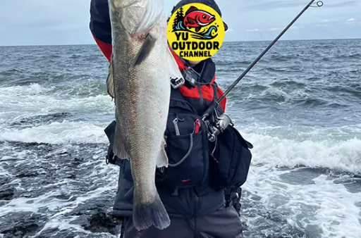サーフ小磯のサラシからランカーシーバス！ （P.N ユウ@Outdoor Channel 様）