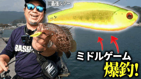 【YouTube動画アップ：ミドルゲーム 爆釣のカギはこのルアーでした】
